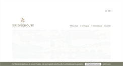 Desktop Screenshot of bridgehouse.de