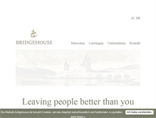 Tablet Screenshot of bridgehouse.de